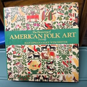 1987 vintage The flowering of American folk art 1776-1876 hardcover 11” book